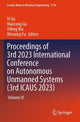Book cover of: Proceedings of 3rd 2023 International Conference on Autonomous Unmanned Systems (3rd ICAUS 2023)