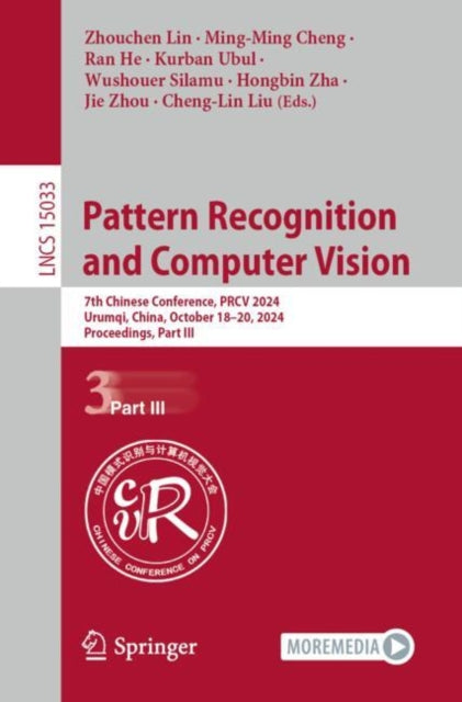 Book cover of: Pattern Recognition and Computer Vision. By: Zhouchen Lin
