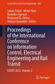 Book cover of: Proceedings of the International Conference on Information Control, Electrical Engineering and Rail Transit. By: Sanjay Yadav