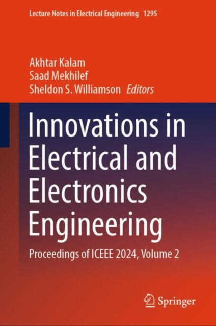 Book cover of: Innovations in Electrical and Electronics Engineering. By: Akhtar Kalam