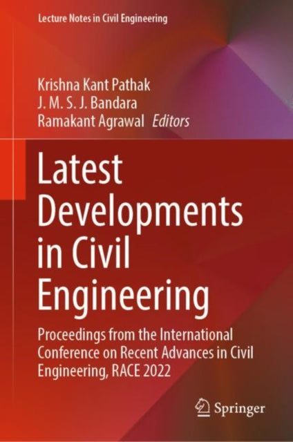 Book cover of: Latest Developments in Civil Engineering. By: Krishna Kant Pathak