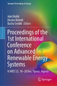 Book cover of: Proceedings of the 1st International Conference on Advanced Renewable Energy Systems. By: Adel Mellit