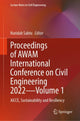 Book cover of: Proceedings of AWAM International Conference on Civil Engineering 2022—Volume 1. By: Nuridah Sabtu