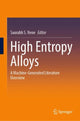 Book cover of: High Entropy Alloys. By: Saurabh S. Nene