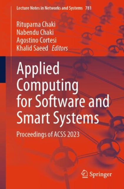 Book cover of: Applied Computing for Software and Smart Systems. By: Rituparna Chaki