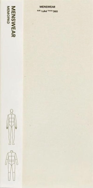Book cover of: Fashionary Menswear Memopad. By: Fashionary