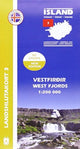 Book cover of: West Fjords Iceland Map 1: 200 000: Regional map 3