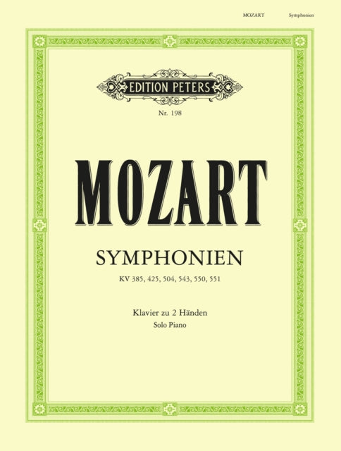 Book cover of: Symphonies Nos. 35-41 for Solo Piano