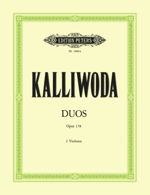Book cover of: Violin Duos Op. 178