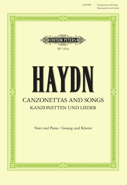 Book cover of: 35 Canzonettas and Songs