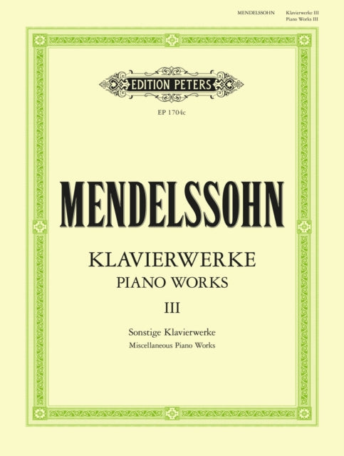 Book cover of: Complete Piano Works Vol.3