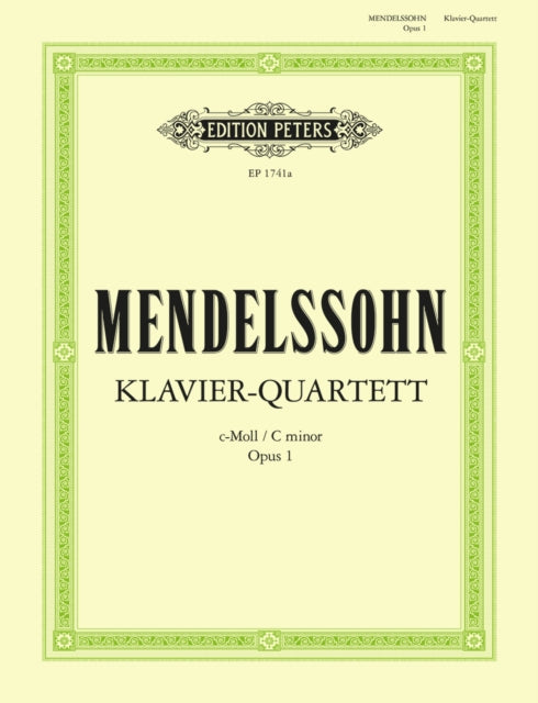 Book cover of: Piano Quartet in C minor Op.1
