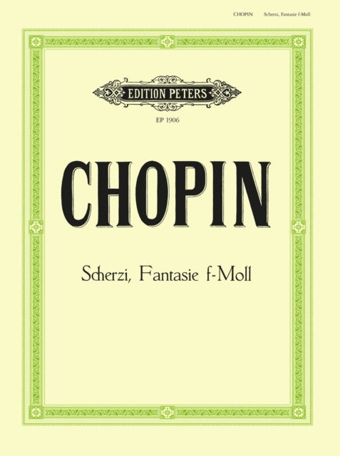 Book cover of: Scherzos; Fantasy in F minor