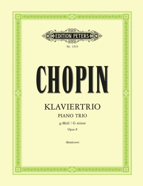 Book cover of: Trio in G minor Op.8