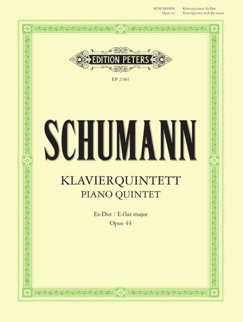 Book cover of: Piano Quintet in E flat Op.44