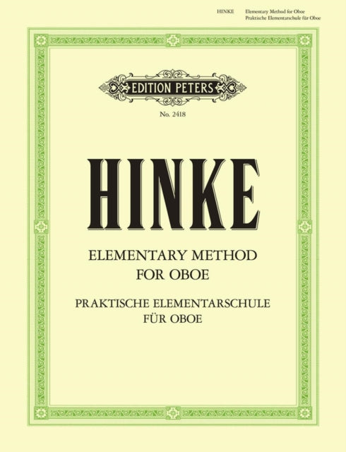 Book cover of: Elementary Method for Oboe