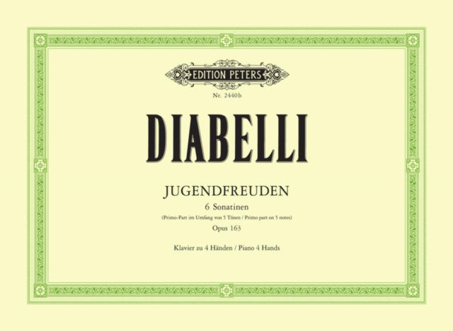Book cover of: Jugendfreuden Op.163: 6 Sonatinas for Piano Duet Op. 163