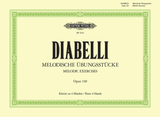 Book cover of: Melodic Exercises Op.149