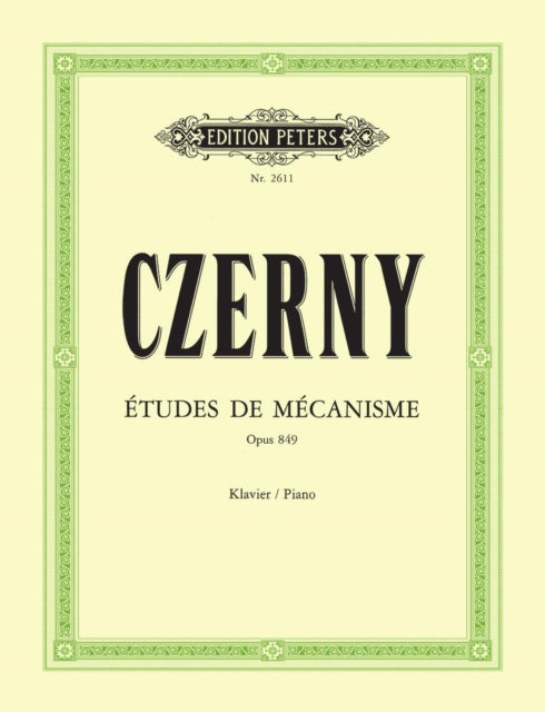 Book cover of: Preliminary School of Velocity Op. 849 for Piano (30 Etudes de mecanisme)