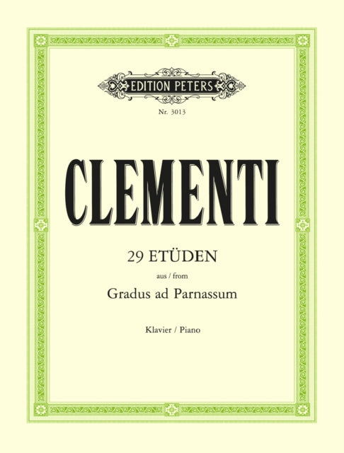 Book cover of: 29 Studies from 'Gradus ad Parnassum'