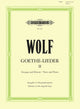 Book cover of: Goethe-Lieder: 51 Songs Vol.2
