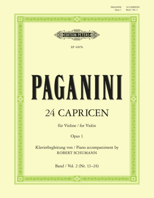 Book cover of: 24 Caprices with Piano accompaniment, Vol.2
