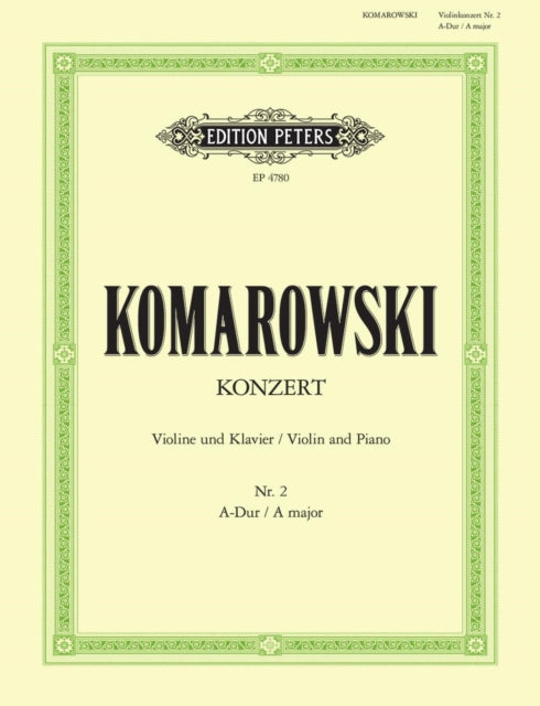 Book cover of: Violin Concerto No. 2 in A Major
