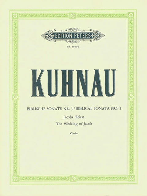 Book cover of: 6 Sonatas Depicting Stories from the Bible: Sonata No. 3
