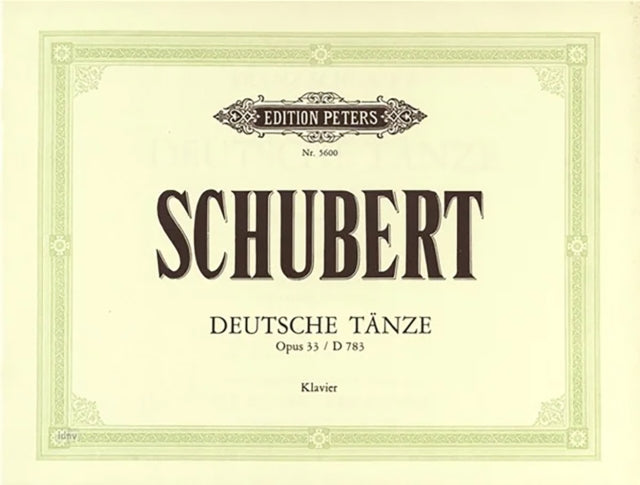 Book cover of: German Dances Op. 33 Piano
