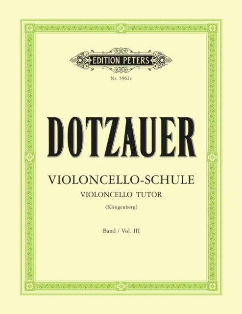 Book cover of: Violoncello Tutor Vol.3