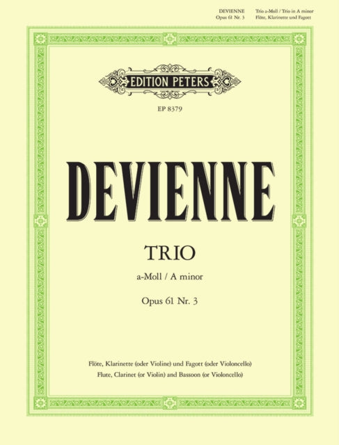 Book cover of: Trio in A minor Op.61 No. 3