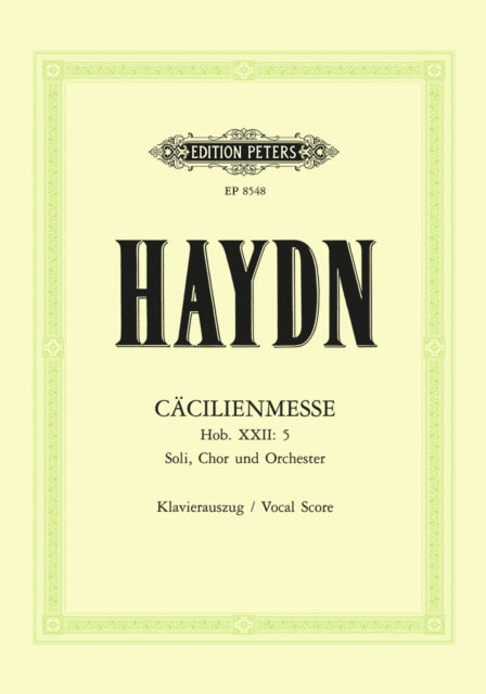 Book cover of: Missa Cellensis/Cecilia Mass Hob.XXII/5