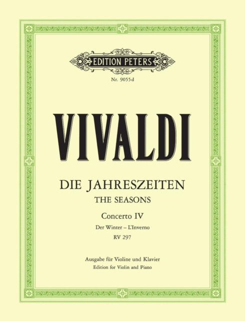 Book cover of: Violin Concerto in F minor Op. 8 No. 4 Winter