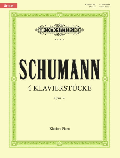 Book cover of: 4 Piano Pieces Op.32