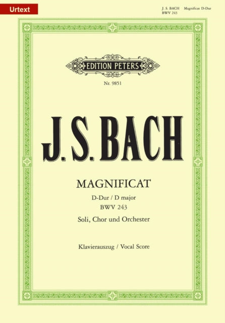 Book cover of: Magnificat in D BWV 243