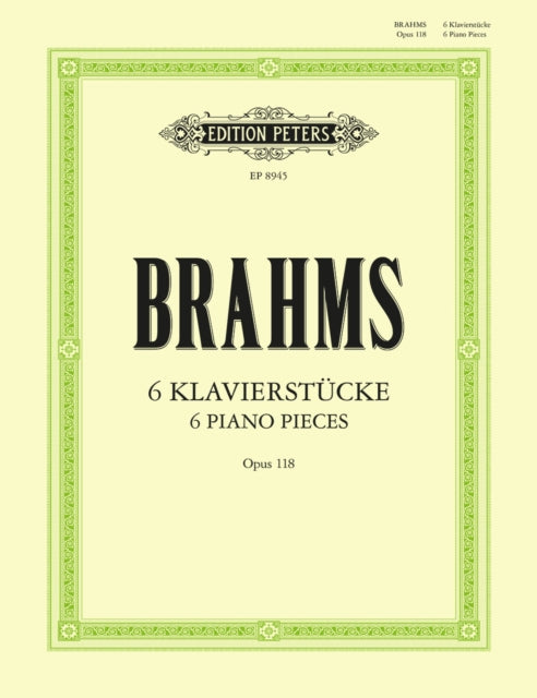 Book cover of: 6 Pieces Op.118