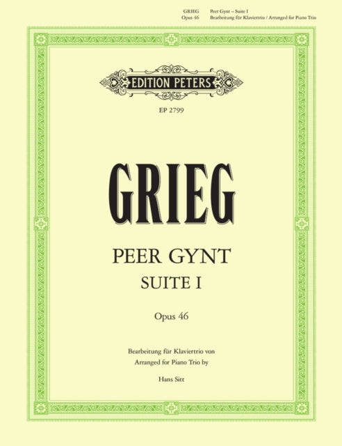 Book cover of: Peer Gynt Suite No.1 fur Klaviertrio