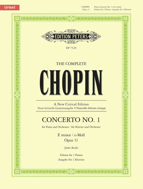 Book cover of: Complete Chopin: Piano Concerto No. 1 in E minor Op. 11