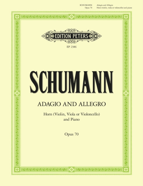 Book cover of: Adagio and Allegro Op.70