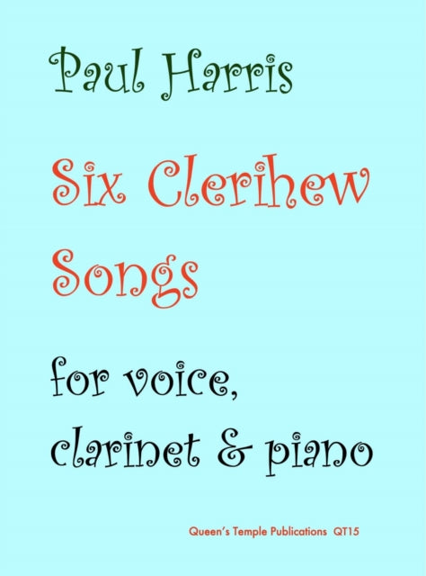 Book cover of: Six Clerihew Songs