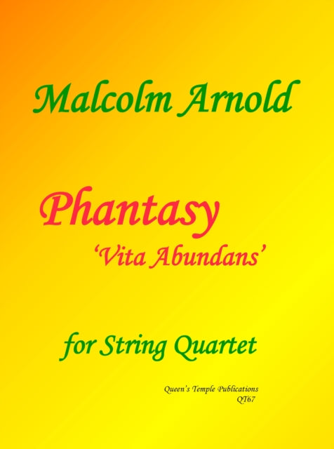 Book cover of: Phantasy 'Vita Abundans' (String Quartet)
