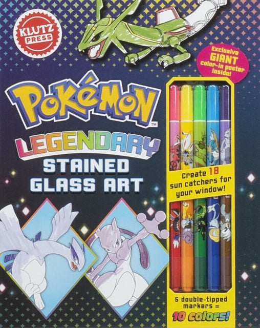 Legendary Pokemon Stained Glass Art