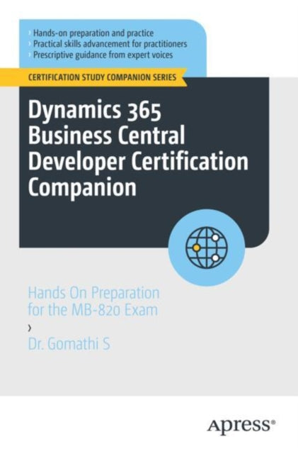 Book cover of: Dynamics 365 Business Central Developer Certification Companion. By: Gomathi S