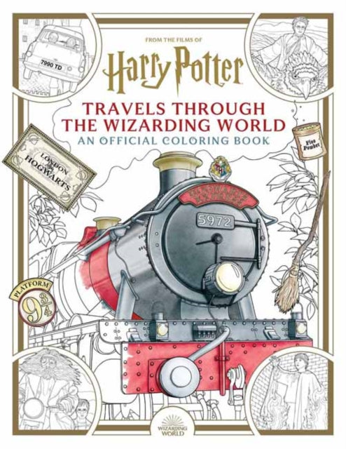 Harry Potter: Travels Through the Wizarding World: An Official Coloring Book 9798886630893 Insight Insight Editions