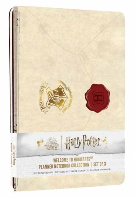 Book cover of: Harry Potter: Welcome to Hogwarts Planner Notebook Collection (Set of 3). By: Insight Insight Editions
