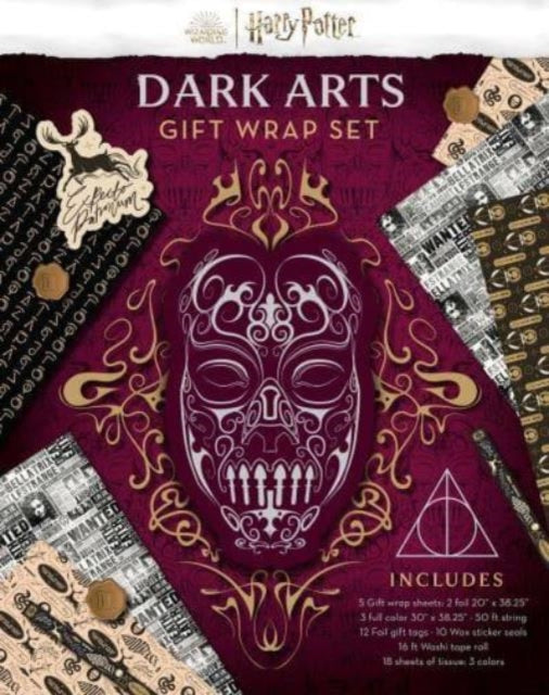 Book cover of: Harry Potter: Dark Arts Gift Wrap Stationery Set
