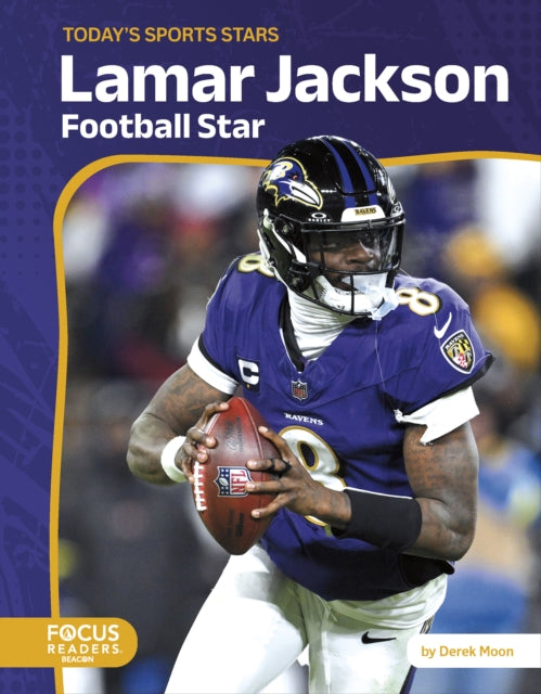 Book cover of: Lamar Jackson. By: Derek Moon