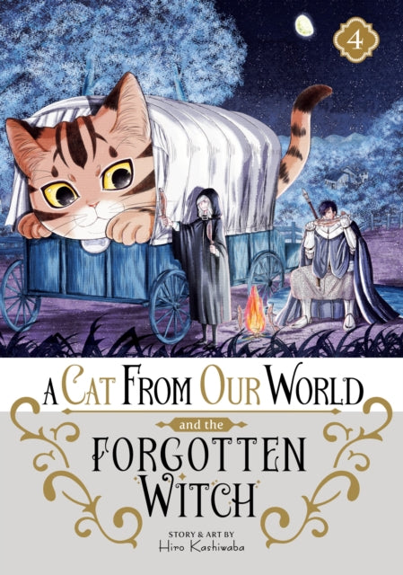 Book cover of: Cat from Our World and the Forgotten Witch Vol. 4. By: Hiro Kashiwaba