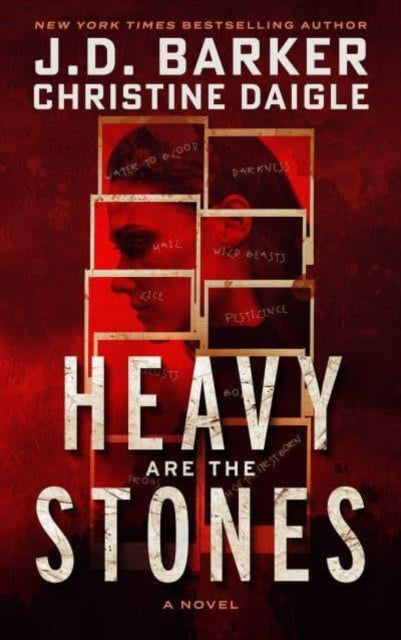 Book cover of: Heavy Are The Stones. By: J. D. Barker